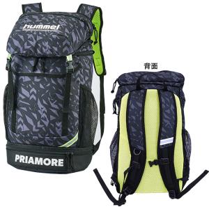ヒュンメル hummel ジュニア プリアモーレバックパック 26L HFB8042 サッカー フットサル リュックサック ボール シューズ 収納 ブラック 黒 子供用