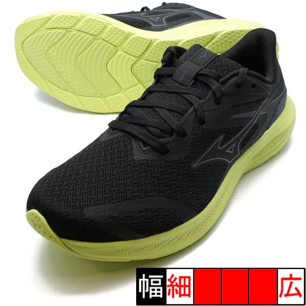 エナジーランナーズ WIDE ミズノ mizuno K1GA241202 ブラック ランニングシュー...