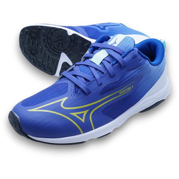 【送料無料】 スピードスタッズ5 ミズノ mizuno K1GC2661-03 ブルー イエロー ジ...