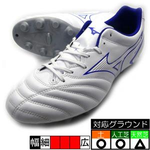 モナルシーダ NEO 2 SELECT ミズノ MIZUNO P1GA222525 ホワイト×ブルー サッカースパイク｜futaba