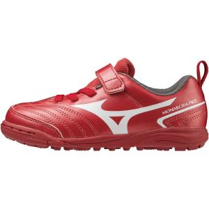 モナルシーダ NEO II CLUB KIDS AS ミズノ MIZUNO P1GE222660 レッド×ホワイト ジュニア トレーニングシューズ ゴム紐｜futaba