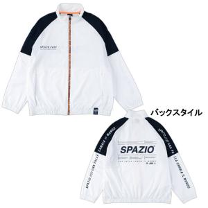 【決算価格】 スパッツィオ spazio  トラックジャケット ウインドブレーカー ジャージ PA0038_JK サッカー フットサル ジョギング  フルジップ 白 ホワイト