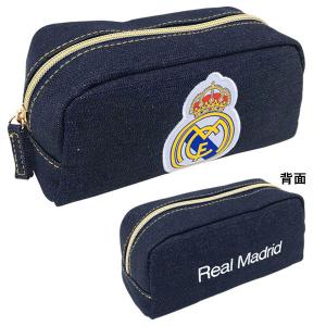 レアルマドリード RM デニム角型 ペンポーチ ペンケース