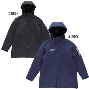 スパッツィオ spazio 裏ボア ハーフコート TP0608 サッカー フットサル 観戦 試合 移動 防寒 中綿 メンズ