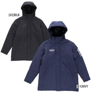 スパッツィオ spazio ジュニア 裏ボア ハーフコート TP0615 サッカー フットサル 中綿 観戦 試合 移動 防寒 子供用