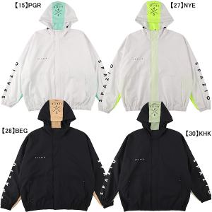 Spazio（スパッツィオ） グラデーション 裏メッシュ ワイドジップ