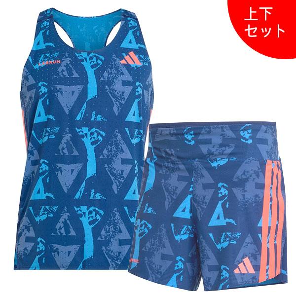 【上下セット】アディダス adidas アディゼロ ラブラム ランニングシャツ ランニングパンツ Z...