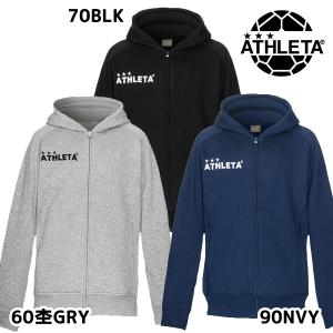 アスレタ ATHLETA スウェットZIPパーカー 03328 メンズ サッカー フットサル カジュアルウェア パーカー フード付き フルジップ｜futabaathlete