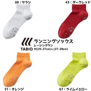 【ネコポス送料無料】タビオ Tabio レーシングラン ソックス 072120041-072120042 M25-27 L27-29 ランニング スポーツソックス 靴下