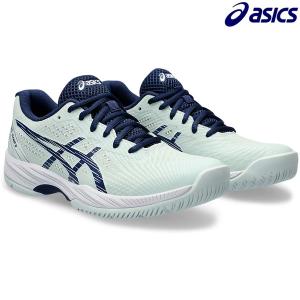 【予約販売】アシックス asics レディース テニスシューズ オールコート用 GEL-GAME 9 ゲルゲーム 9 1042A211-300 ミント｜futabaathlete