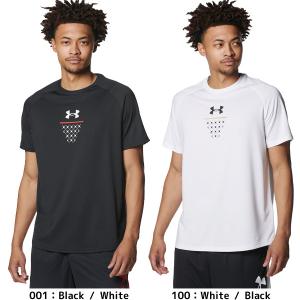 【ネコポス送料無料】アンダーアーマー UNDER ARMOUR バスケットボール ゲームシャツ UAテック ロゴ ショートスリーブTシャツ 1384722 プラシャツ｜futabaathlete