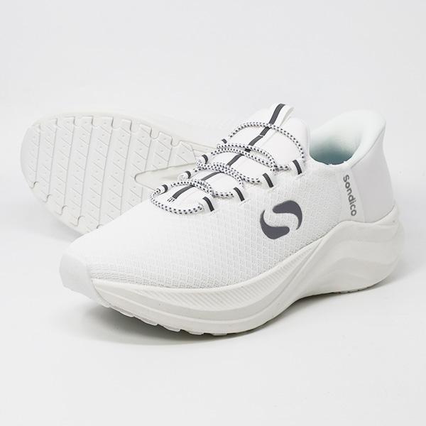 ソンディコ Sondico スリッポントレーナー 紐付き　ホワイト カジュアルシューズ 25-R30...