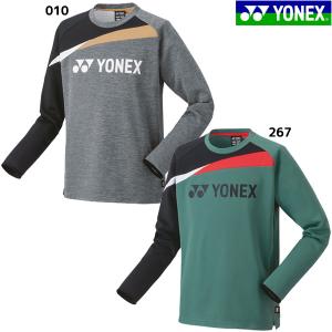 ヨネックス YONEX テニス バドミントン ウォームアップシャツ 31051 ライトトレーナー 長袖｜futabaathlete