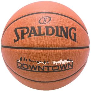 スポルディング SPALDING バスケットボール 6号球 ダウンタウン 合成皮革 アウトドア インドア 屋内 屋外 一般女子 大学女子 高校女子 中学校女子用 76-716J｜futabaathlete