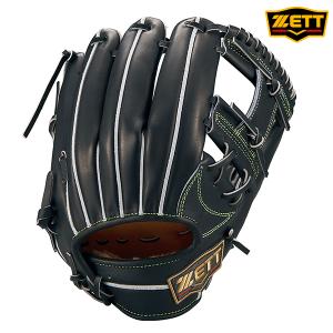 ZETT 硬式野球グローブ 黒 内野手（二遊間用） ZETT 硬式野球グローブ プロステイタス 内野手 黒 右投げ 硬式