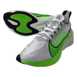 【セール】ナイキ NIKE メンズ ランニングシューズ 軽量 部活 トレーニング 練習 マラソン 駅伝 ズームグラビティ BQ3202-003 ホワイト グリーン 白 緑 特価