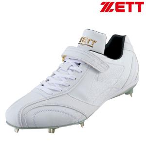 ゼット（ZETT） 金具スパイク メンズ ZETT BSR2719 ホワイト 白 野球