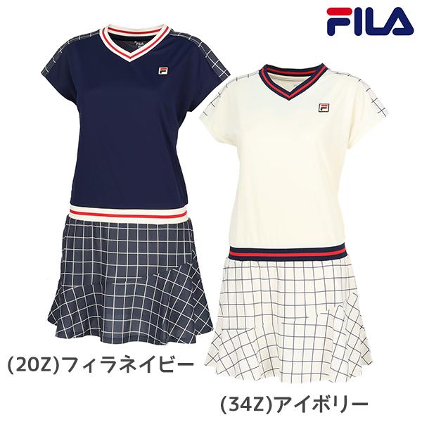 FILA フィラ テニス テニスウェア レディース ワンピース 半袖 シャープ 爽やか EL0035
