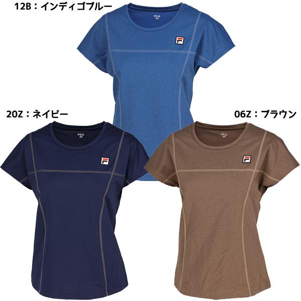 【ネコポス送料無料】フィラ FILA レディース テニスウエアー シャツ 半袖シャツ ゲームシャツ ...