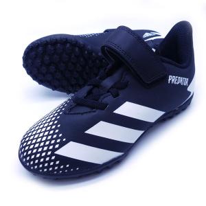 プレデター 20.4 TF J ベルクロ アディダス adidas FW9225 ブラック×ホワイト ジュニア サッカー トレーニングシューズ マジックテープ