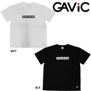 【ネコポス送料無料】ガビック GAViC ボックスロゴTシャツ　進撃の巨人 トレーニングウェア 練習着 普段着 中学 高校 部活動 GA4341｜futabaathlete