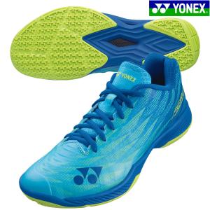 ヨネックス YONEX メンズ バドミントンシューズパワークッション エアラス Z メン SHBAZ2M-470 POWER CUSHION AERUS Z MEN 軽量 3E シアン｜futabaathlete