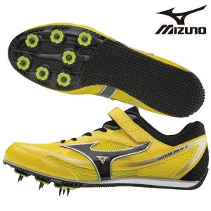 【セール】ミズノ mizuno シティウスウィング 2 ワイド U1GA182509 男女兼用 陸上スパイク 黄 オールラウンド トラック種目全般 中長距離 特価｜futabaathlete