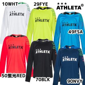 アスレタ ATHLETA カラープラクティスシャツ 02317 メンズ サッカー フットサル プラシャツ 長袖 練習 部活 個サル 2019秋冬｜futabaharajuku