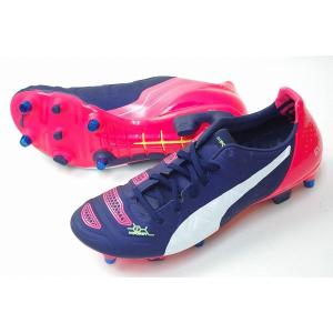 エヴォパワー2.2 Mixed SG　プーマ(puma)サッカー取り替え式スパイク 103212-01 ピーコート×ホワイト×ブライトプラズマ｜futabaharajuku