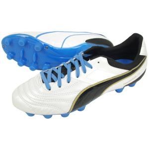 プーマ サッカースパイク 固定式 PUMA パラメヒコ ライト 15 HG 103545-04 ホワイトパール/ブラック/アズールブルー