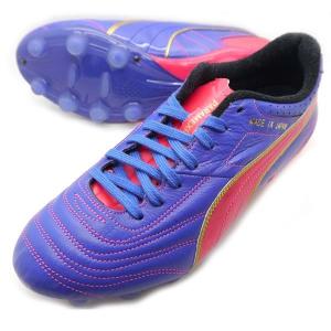 プーマ サッカースパイク PUMA パラメヒコ ライト 15 HG SP 103601-02 クレマチスブルー×アザレア