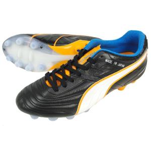 プーマ サッカースパイク PUMA 固定式 パラメヒコ ライト 15 HG JP 103603-03 ブラック×ホワイト×フレイム オレンジ×ディレクトワール