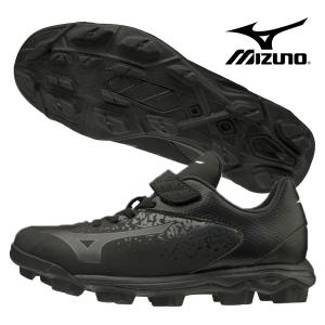 ミズノ mizuno ウエーブセレクトナイン Ｊｒ. 11GP192500 ジュニア 野球 ポイントスパイク 少年野球 ベルト ブラック 黒｜futabaharajuku