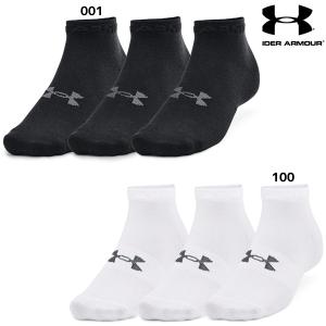 UNDER ARMOUR UAエッセンシャル ローカット ソックス1365745 抗菌防臭 3足セット 3P｜futabaharajuku