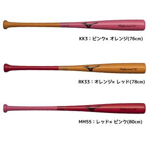 ミズノ MIZUNO 野球 バット 少年軟式 木製打撃可トレーニング プロフェッショナルW 1CJWT241｜futabaharajuku