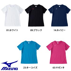 ミズノ MIZUNO レディース バレーボール ワンポイントTシャツ 半袖 32MA5335｜futabaharajuku