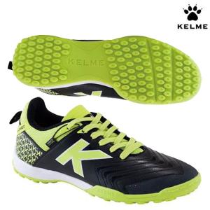 ケルメ KELME  K-PIVOT TURF 55809-586 サッカー フットサル トレーニングシューズ 土グラウンド 人工芝用 ブラック/ライム｜futabaharajuku