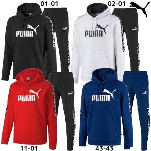 プーマ PUMA メンズ スウェット上下 AMPLIFIED スウェットパーカー パンツ 上下セット 581393-582805 スポーツウェア 上下組｜futabaharajuku