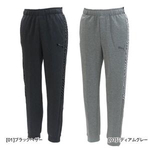 プーマ PUMA ffbINXT カジュアル スウェットパンツ 656552 サッカー フットサル ロングパンツ フリース メンズ ブラック グレー｜futabaharajuku