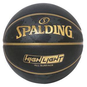 スポルディング SPALDING バスケットボール ハイライト ゴールド ラバー 6号球 85-094J｜futabaharajuku