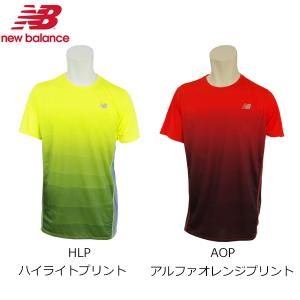 ニューバランス　NEW BALANCE　アクセレイトグラフィック 17SS ランニング シャツ　AMT71066-1｜futabaharajuku