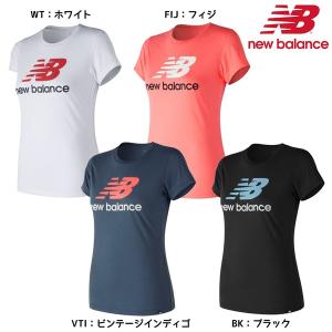 ニューバランス NBロゴT AWT81536 レディース Tシャツ 定番 ロゴTee 半袖 スポーツ コットン 2018年モデル 特価｜futabaharajuku