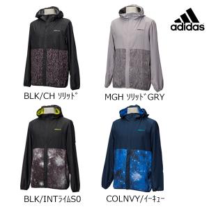 アディダス adidas メンズ ＨＭ ソウガラウィンドジップパーカー Ｍ　BWV81｜futabaharajuku