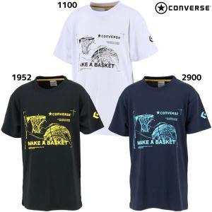 【ネコポス対応可】バスケット Tシャツ バスケ半袖Tシャツ ジュニア コンバース CONVERSE ジュニア ミニバス CB421354 バスケ 練習着｜futabaharajuku