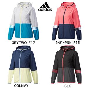 アディダス adidas HM カラーブロックウィンドジップパーカー W DUP94 レディース アパレル｜futabaharajuku