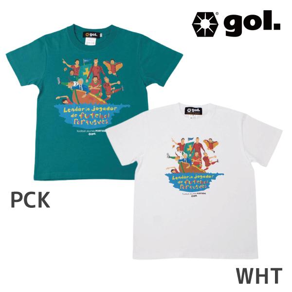 ゴル gol. 半袖シャツ Tシャツ AQUARELA G192-792 サッカー フットサルウェア