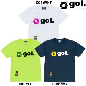 ゴル gol ジュニア ベーシックドライＴシャツ G875-203 キッズ 子ども用 サッカー ウェア プラクティスシャツ｜futabaharajuku