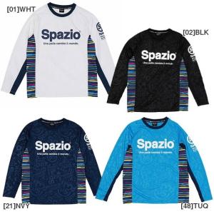 スパッツィオ spazio ジュニア エンボス ロングプラクティスシャツ GE0630 サッカー フットサル 長袖 プラシャツ 子供用｜futabaharajuku