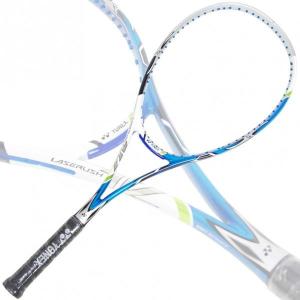 ヨネックス 軟式/ソフト テニスラケット レーザーラッシュ 1V LR1V-493 シャインブルー 前衛用｜futabaharajuku