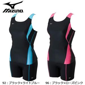 ミズノ MIZUNO セパレーツ (3分丈) N2JG6366 水着 フィットネス セパレート レディース｜futabaharajuku